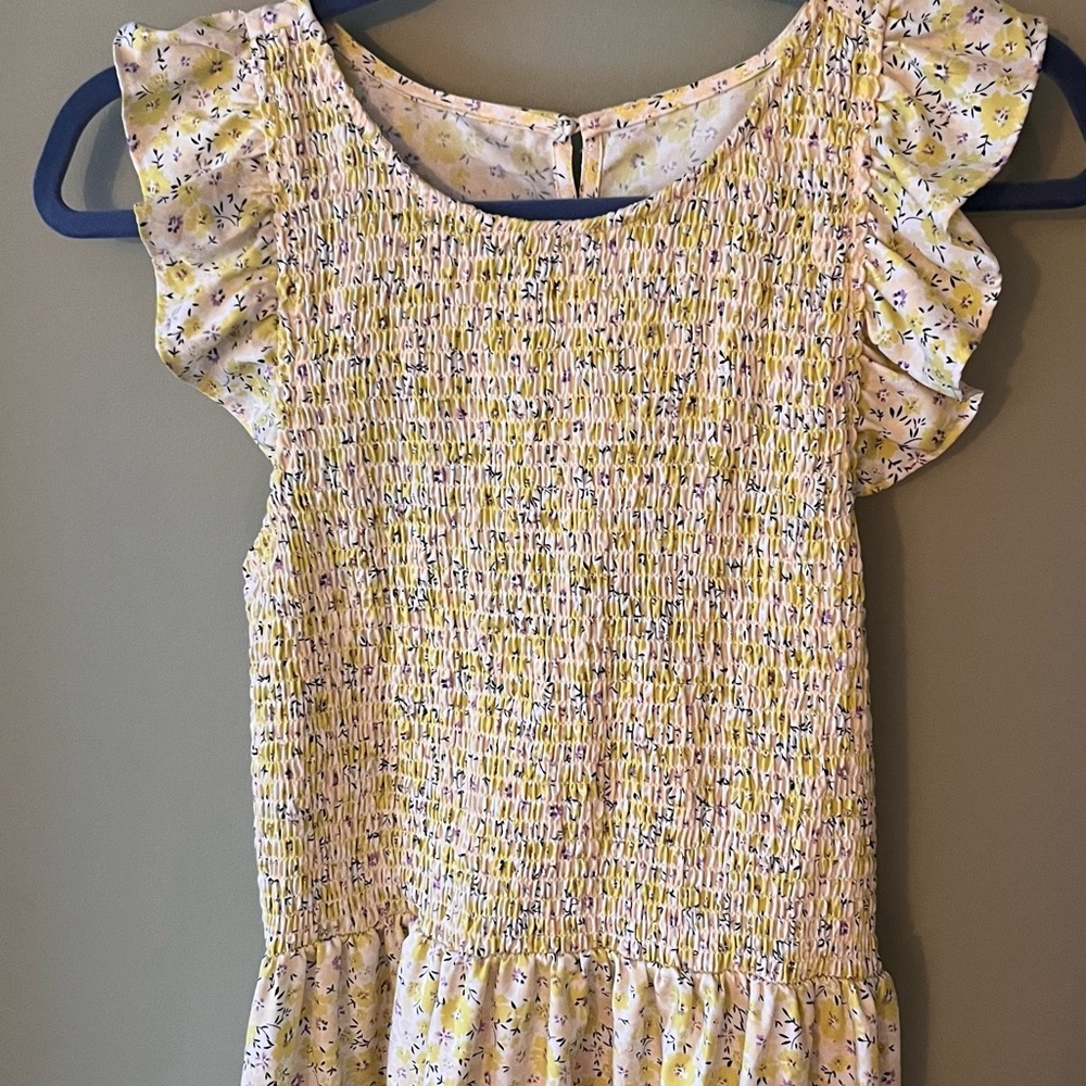Floral Yellow🌻 Midi Dress - with pockets! - Picture 5 of 8